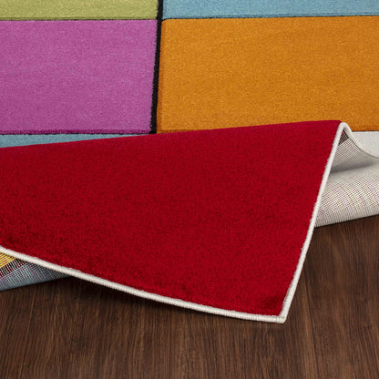 BONNIE Scandi LBU2323 Geometric Multicolour Area Rug Fold