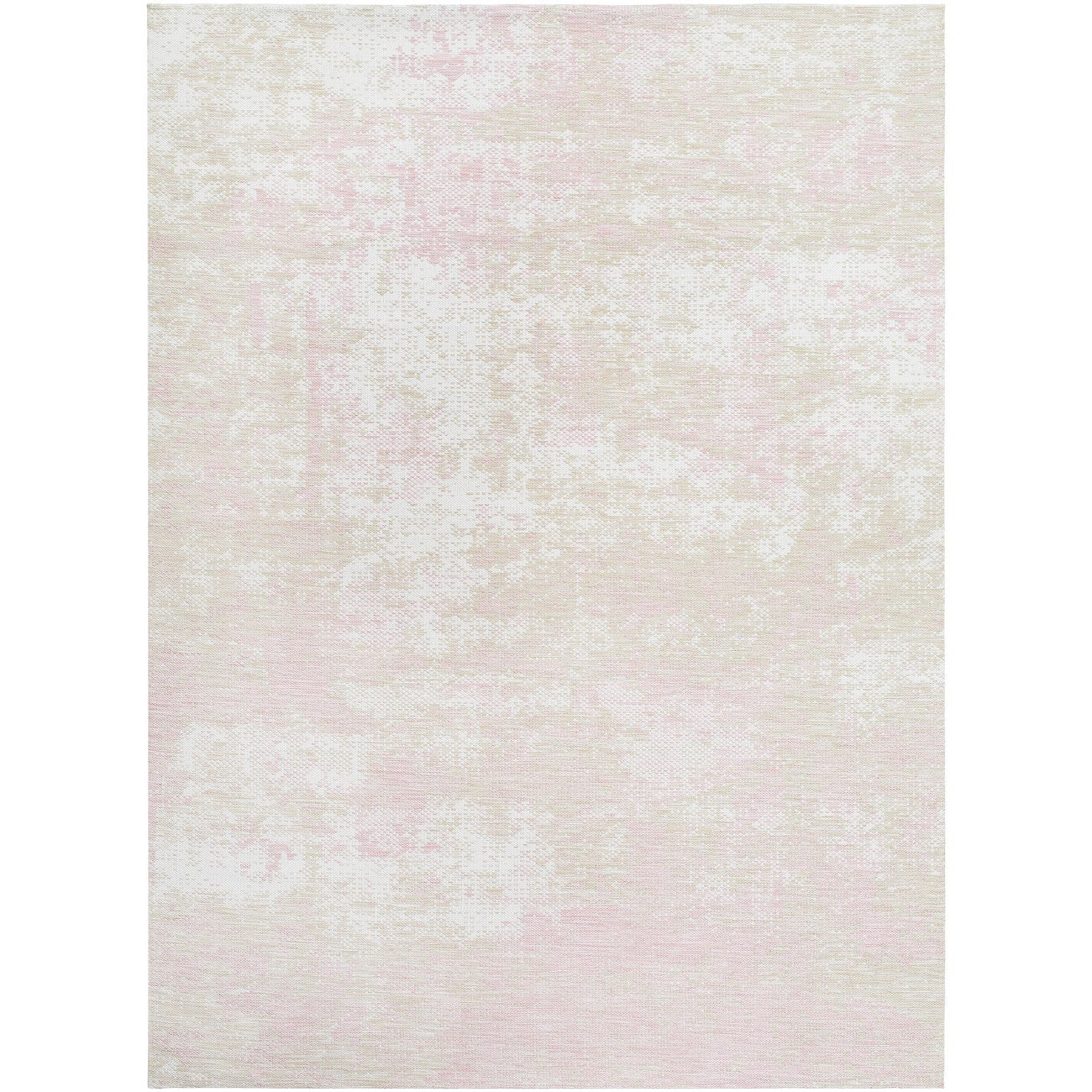 SHINO Indoor & Outdoor Coastal Light Beige Area Rug Flat