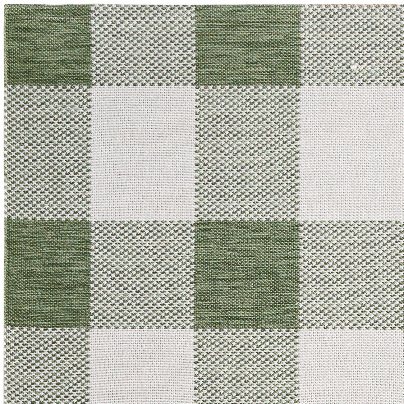 BIDDI Indoor & Outdoor Modern Dark Moss Checkered Area Rug Zoom