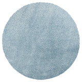 Claire Shaggy Solid Color Plush Pile Denim Rug