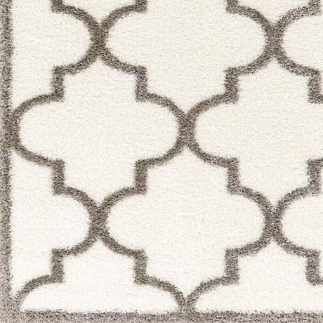Ellie Shaggy Cottage Plush Pile Ivory Rug - Image 7