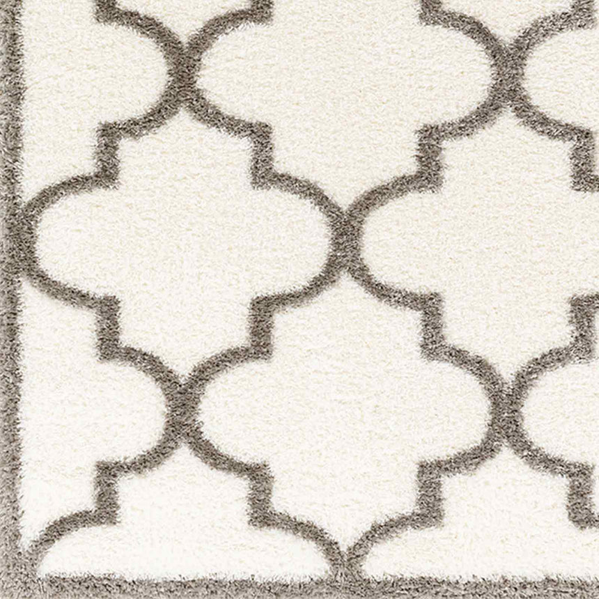 Ellie Shaggy Cottage Plush Pile Ivory Rug - Image 7