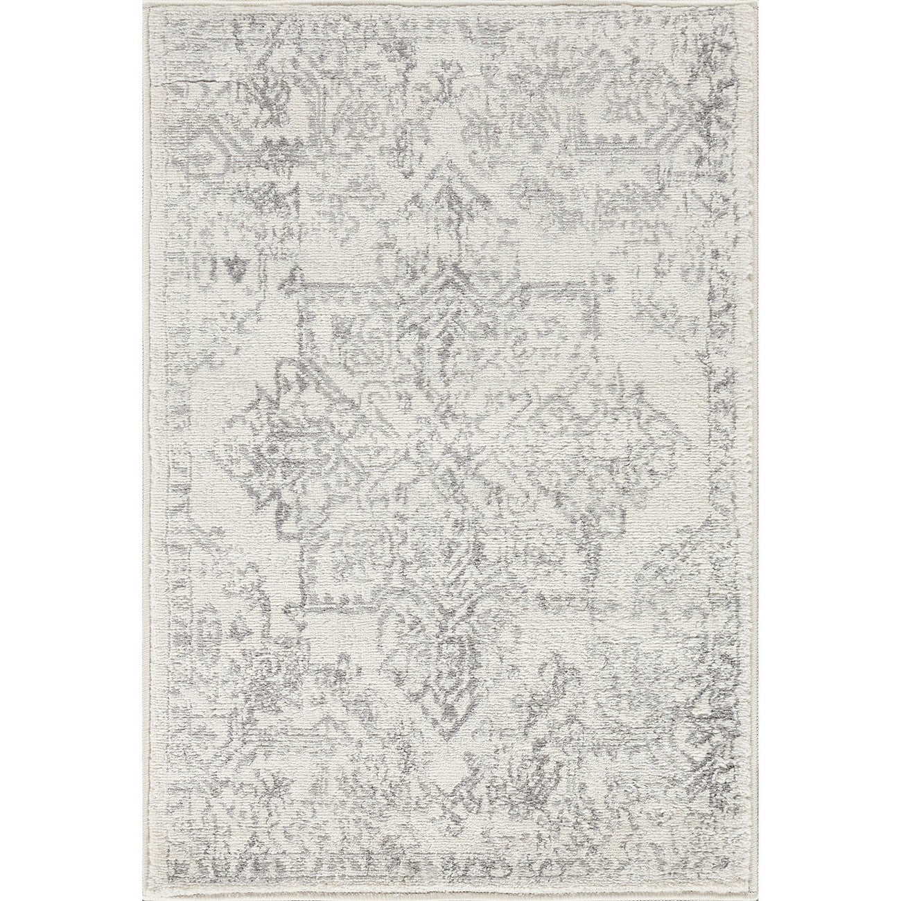 CEREN Vintage Traditional Oriental Boho Cream Area Rug Flat