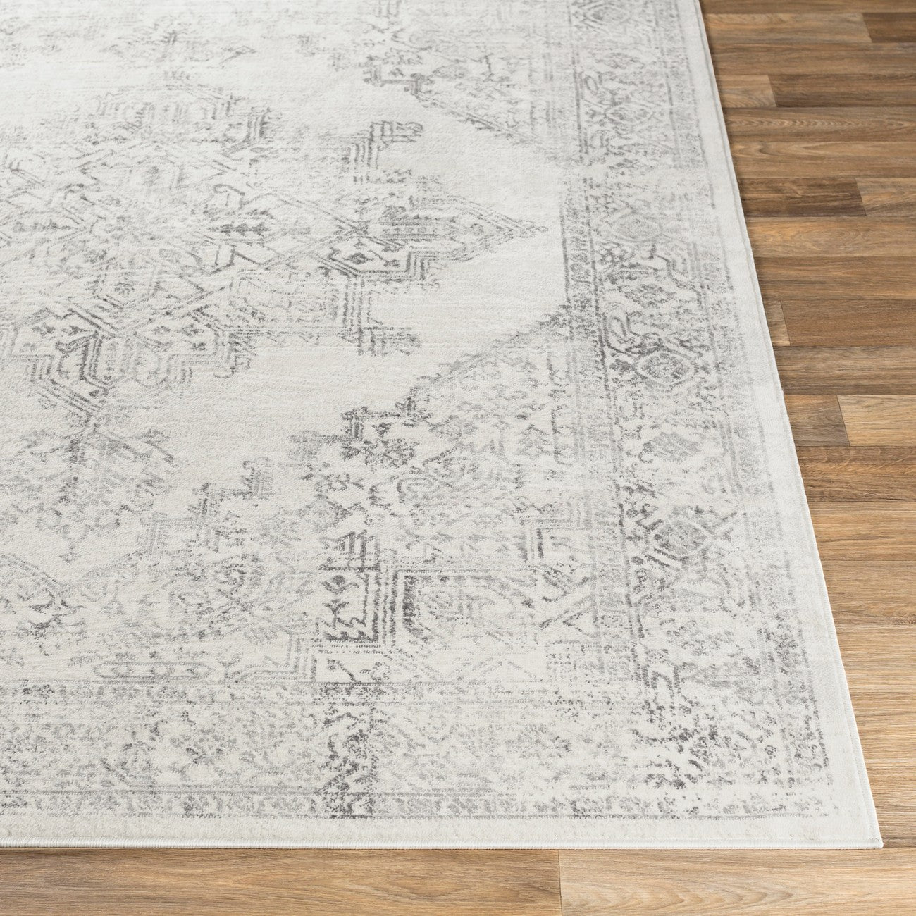 CEREN Vintage Traditional Oriental Boho Cream Area Rug Front