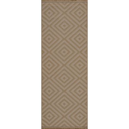 CHARDY Cottage Tan/Light Beige Machine Washable Jute Area Rug Flat