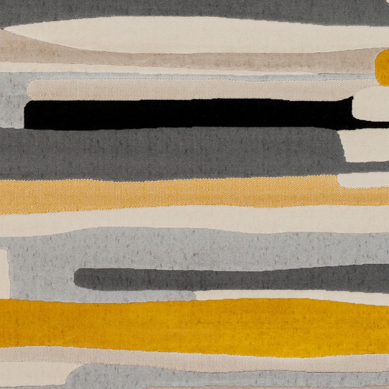 ANAIS Scandi Modern Mustard/Ivory Area Rug Swatch