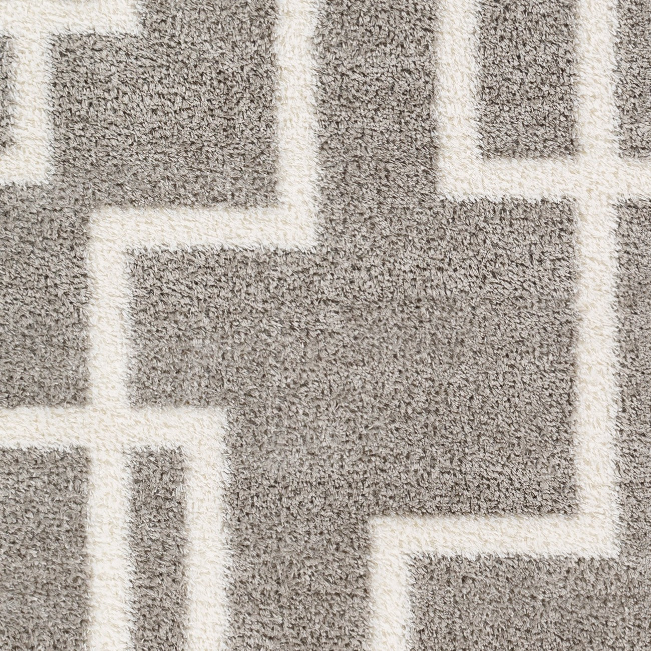 SCARTLETT Shaggy Modern Plush Pile Dark Grey Area Rug Swatch