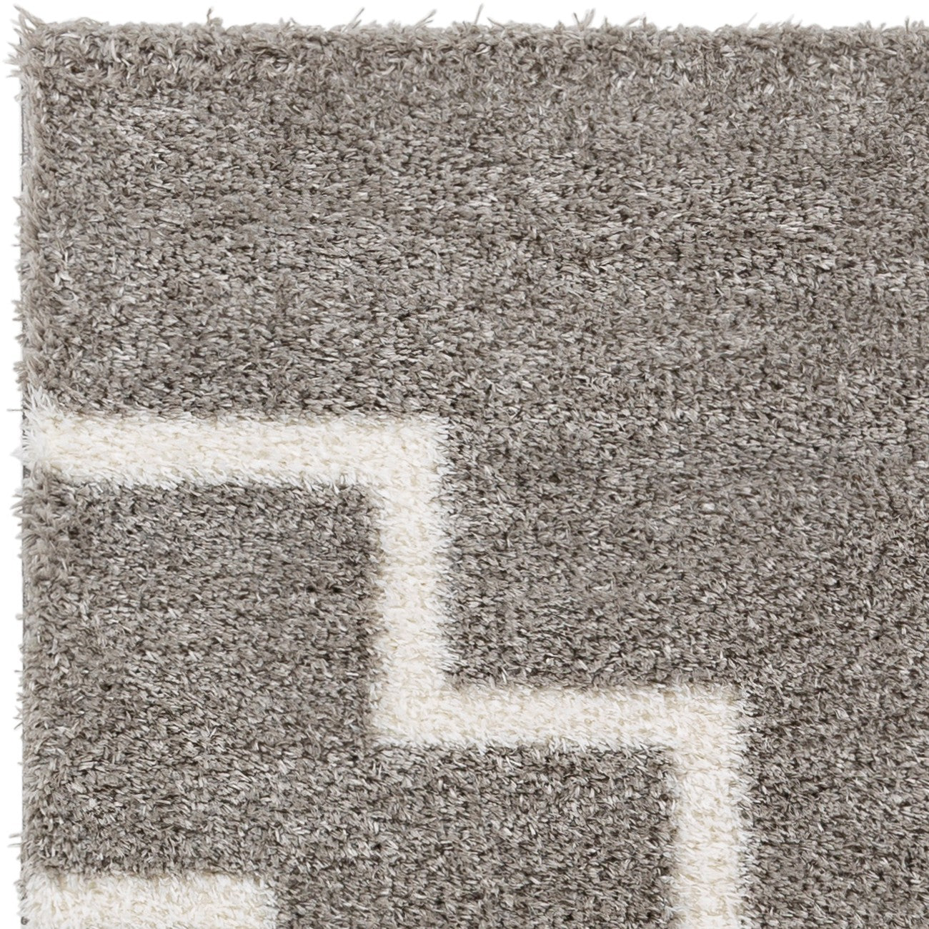 SCARTLETT Shaggy Modern Plush Pile Dark Grey Area Rug Zoom