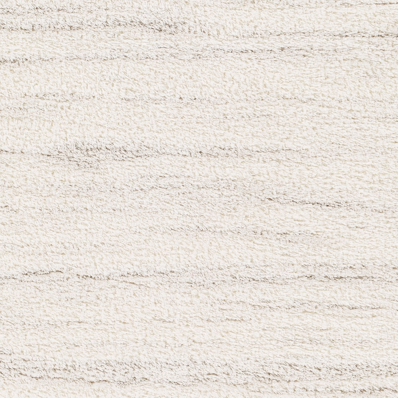 ADLEY Round Shaggy Modern Plush Pile Light Grey Area Rug Swatch