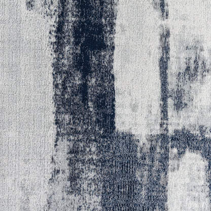 DAISY Abstract Modern Marble Blue Area Rug Swatch