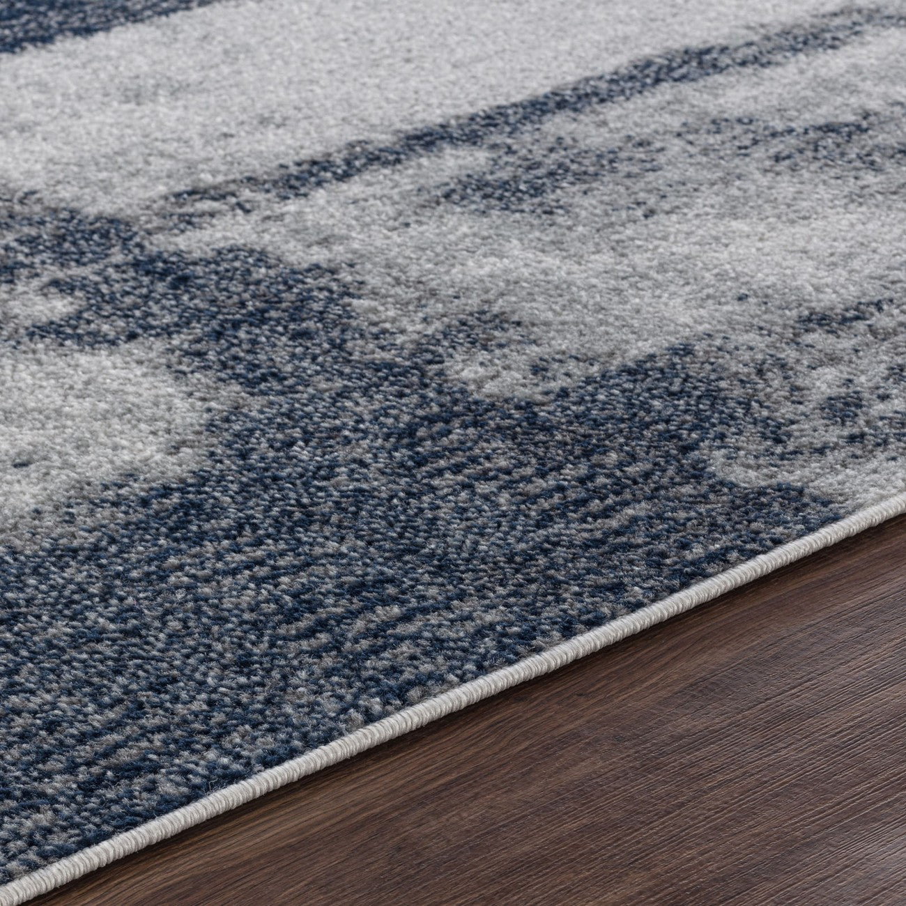 DAISY Abstract Modern Marble Blue Area Rug Texture