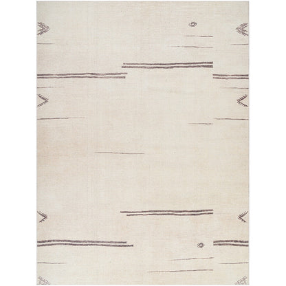 DEVIKA Becki Owens x Livabliss Global Scandi Beige/Dark Brown Area Rug Flat