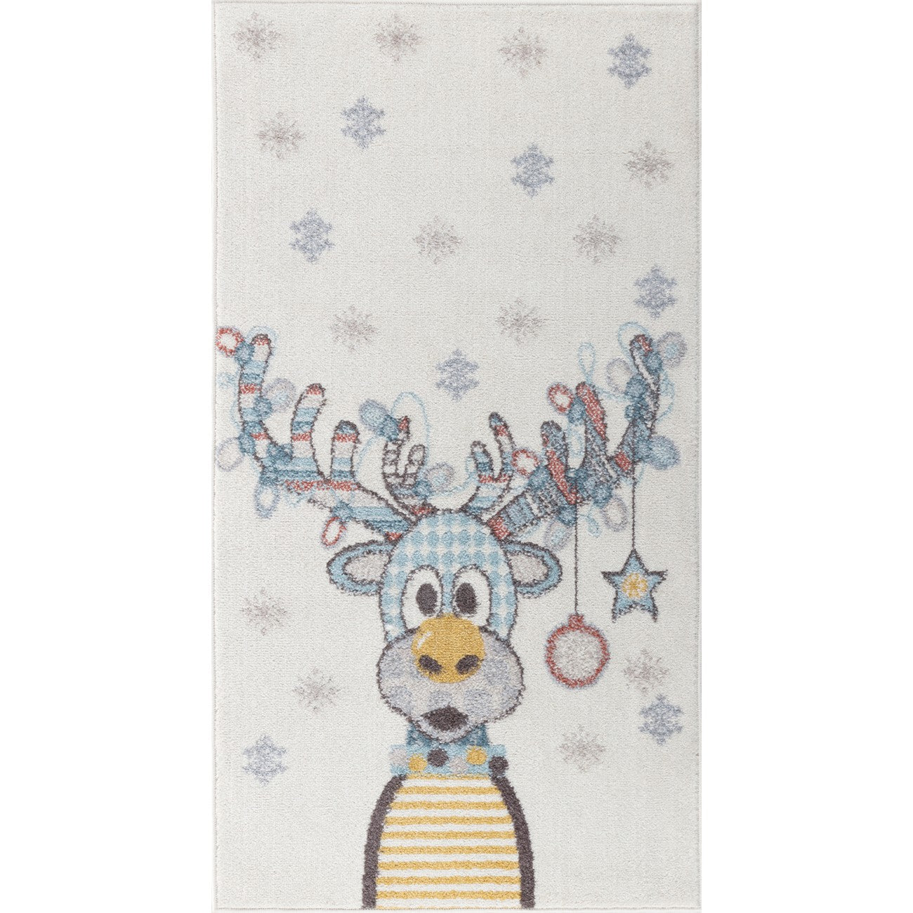 DINGO Modern Multicolour/Blue Kids Room Rug Flat