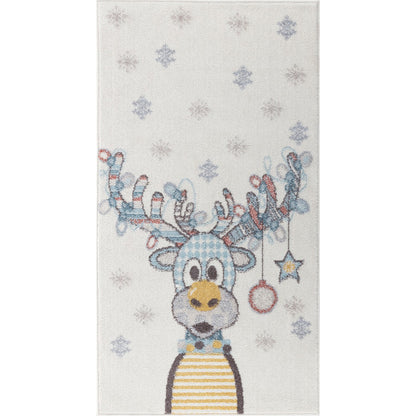 DINGO Modern Multicolour/Blue Kids Room Rug Flat