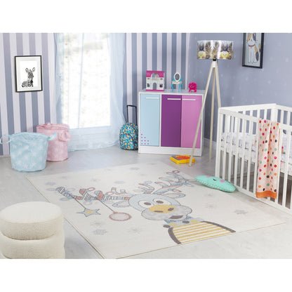 DINGO Modern Multicolour/Blue Kids Room Rug Roomscene