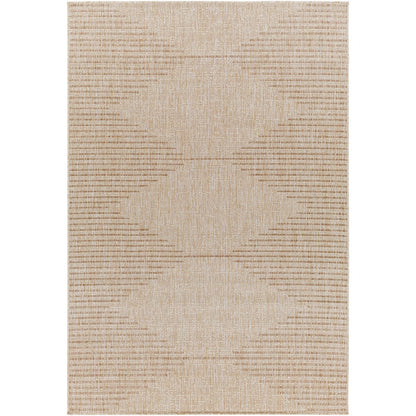 DOLLY Indoor & Outdoor Global Beige Area Rug Flat