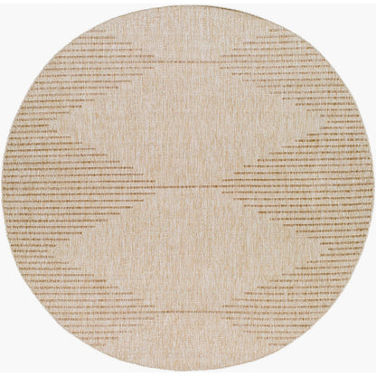 DOLLY Indoor & Outdoor Global Beige Area Rug Flat