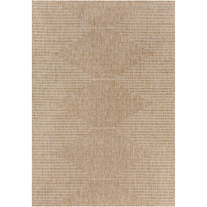 DOLLY Indoor & Outdoor Global Brown Area Rug Flat