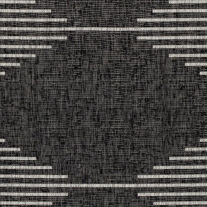 DOLLY Indoor & Outdoor Global Charcoal Area Rug Swatch