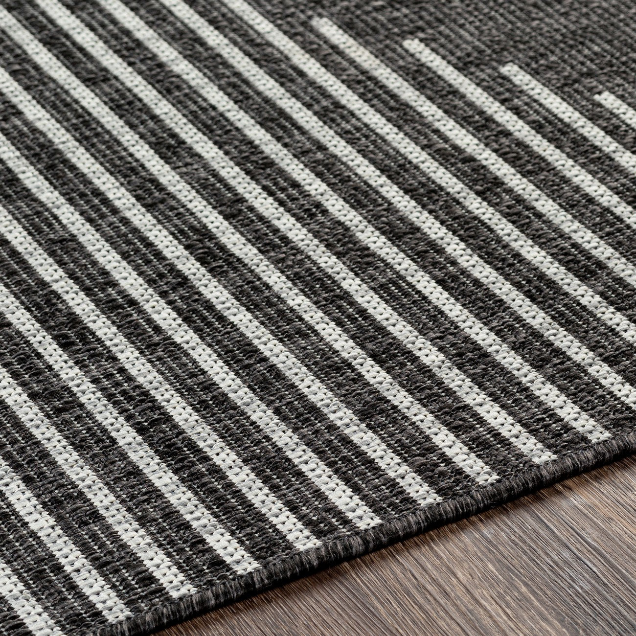DOLLY Indoor & Outdoor Global Charcoal Area Rug Texture