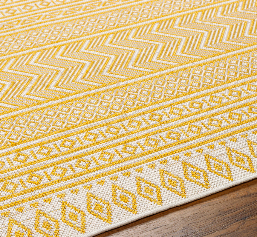 Mimi In- & Outdoor Global Saffron/Beige Rug