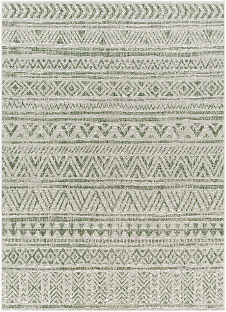 Diksha In- & Outdoor Global Moss Green Rug - Image 1