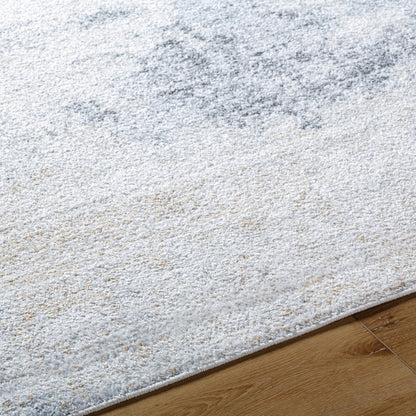 EDITH Abstract Modern Marble Charcoal/Amber Area Rug Texture