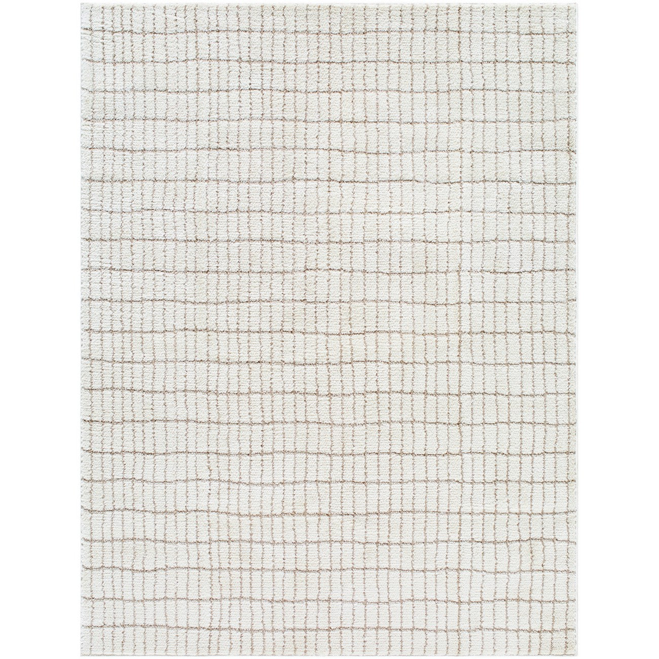 ELIANA Our PNW Home x Livabliss Scandi High Pile Ivory Area Rug Flat