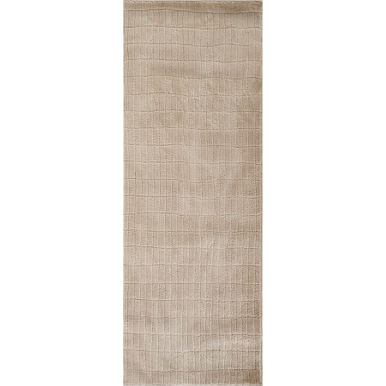 ELIANA Our PNW Home x Livabliss Scandi High Pile Light Beige Area Rug Flat