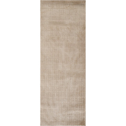 ELIANA Our PNW Home x Livabliss Scandi High Pile Light Beige Area Rug Flat