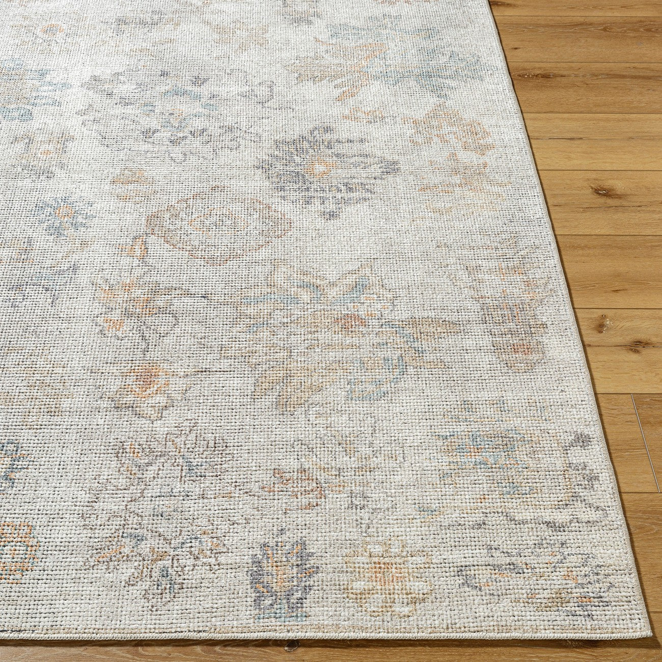 ELISA Our PNW Home x Livabliss Vintage Oriental Boho Light Brown Area Rug Front