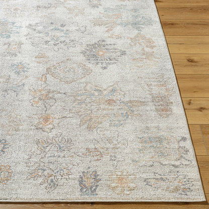 ELISA Our PNW Home x Livabliss Vintage Oriental Boho Light Brown Area Rug Front