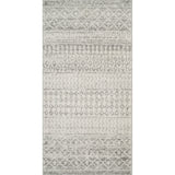 Mila Scandi Geometric Light Grey/White Rug