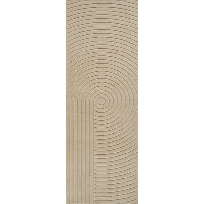 EMIKO Indoor & Outdoor Scandi Modern Beige Area Rug Flat