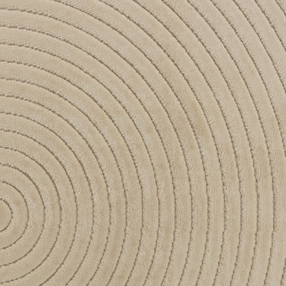 EMIKO Indoor & Outdoor Scandi Modern Beige Area Rug Swatch