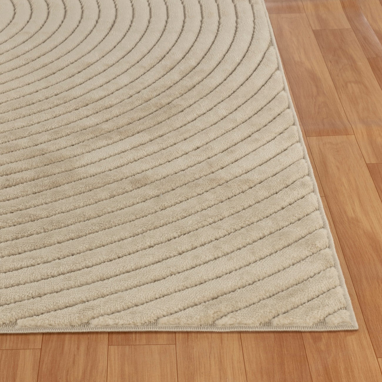 EMIKO Indoor & Outdoor Scandi Modern Beige Area Rug Front