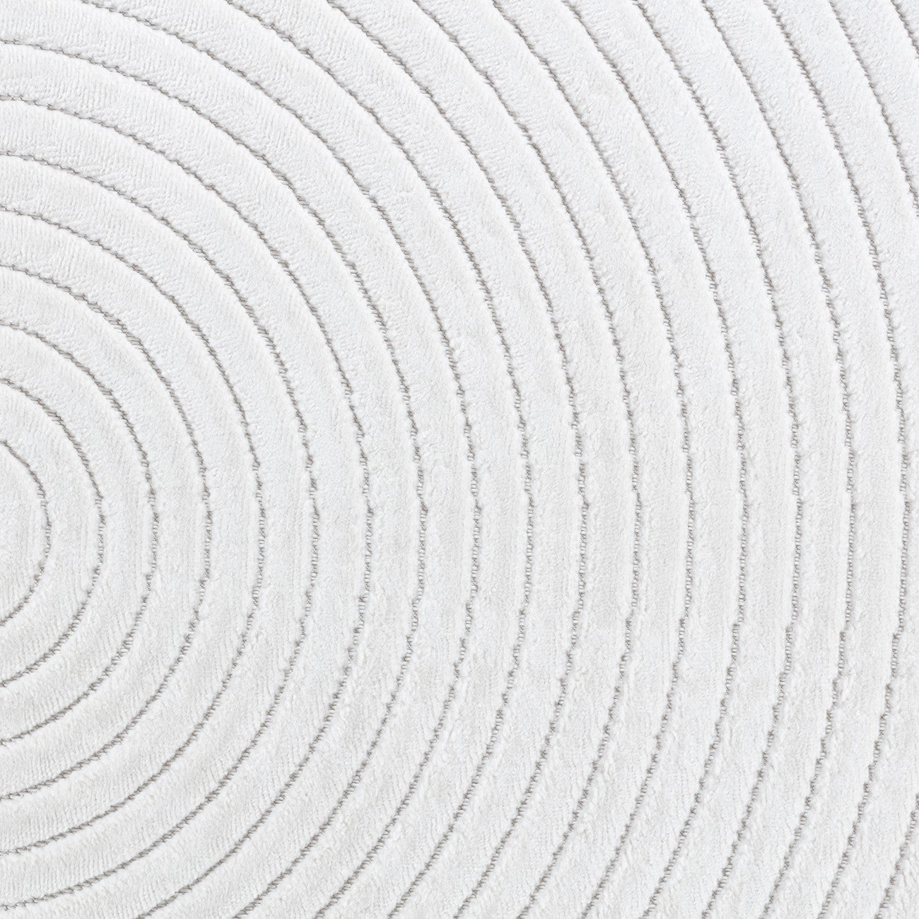 EMIKO Indoor & Outdoor Scandi Modern White Area Rug Swatch