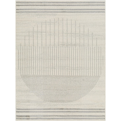 ENSO Scandi Geometric Grey Area Rug Flat