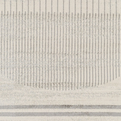 ENSO Scandi Geometric Grey Area Rug Swatch