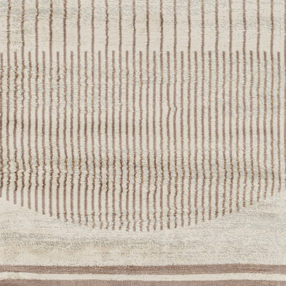 ENSO Scandi Geometric Light Brown Area Rug Swatch