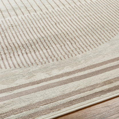 ENSO Scandi Geometric Light Brown Area Rug Texture