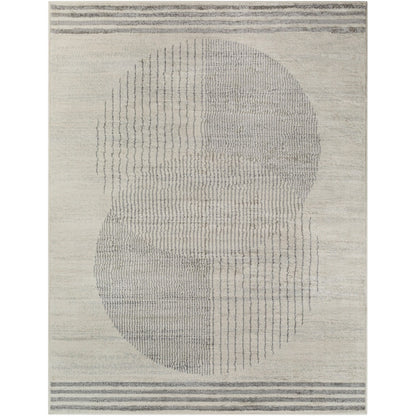 ENSO2 Scandi Geometric Grey Area Rug Flat