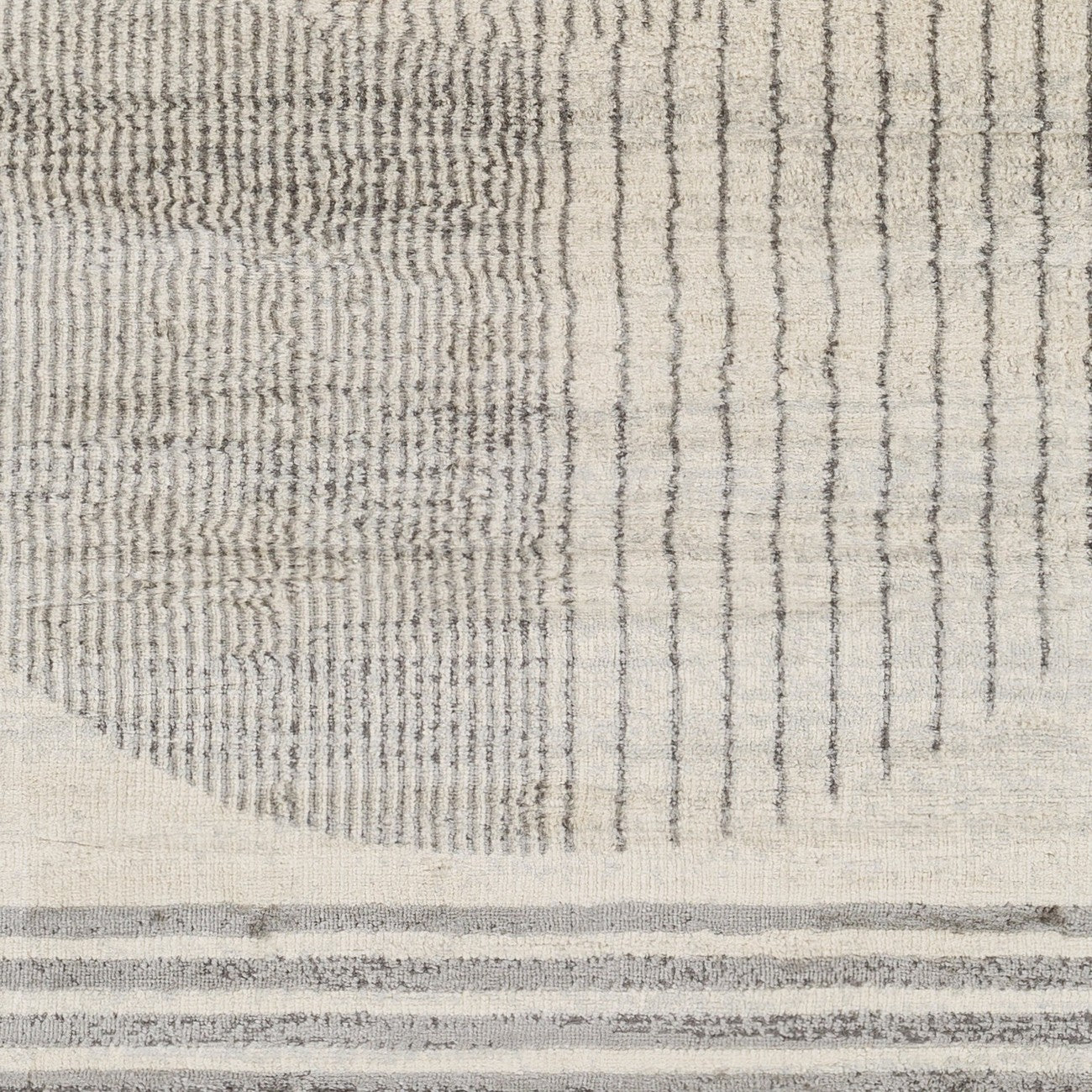ENSO2 Scandi Geometric Grey Area Rug Swatch