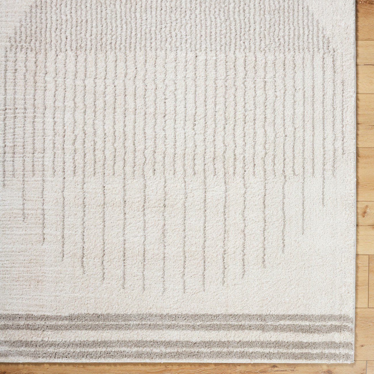 ENSO3 Machine Washable Modern Shaggy Medium Grey Area Rug Overhead