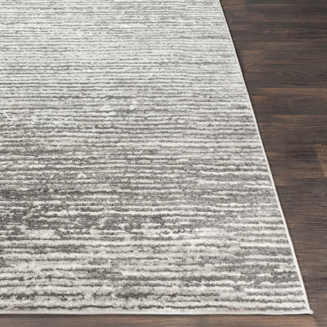 EVAN Scandi Modern Light Grey Area Rug Front