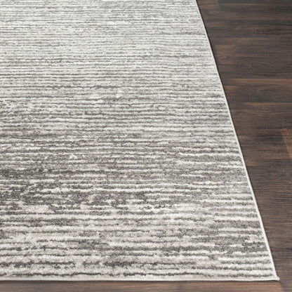 EVAN Scandi Modern Light Grey Area Rug Front