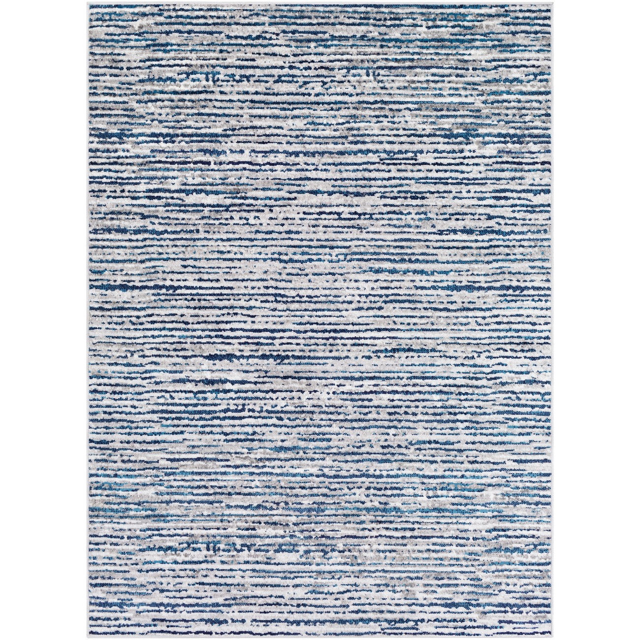 EVAN Scandi Modern Navy Area Rug Flat
