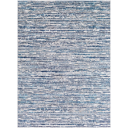 EVAN Scandi Modern Navy Area Rug Flat