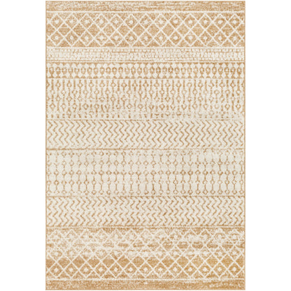 MILA Scandi Geometric Caramel Area Rug Flat