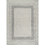 Ambre Scandi Modern High Pile Ivory/Black Rug